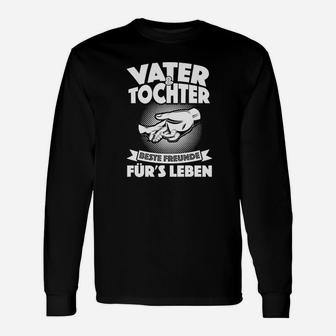 Beste Freunde fürs Leben Vater-Tochter Langarmshirts, Schwarzes Freundschafts-Langarmshirts - Seseable