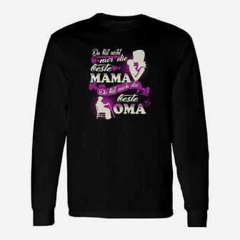 Beste Mama und Oma Damen Langarmshirts, Muttertagsgeschenk Aufdruck - Seseable