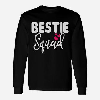 Bestie Squad Bff Friend Crew Hearts, best friend gifts Long Sleeve T-Shirt - Seseable