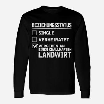 Beziehungsstatus Landwirt Langarmshirts, Lustiges Partner-Outfit - Seseable