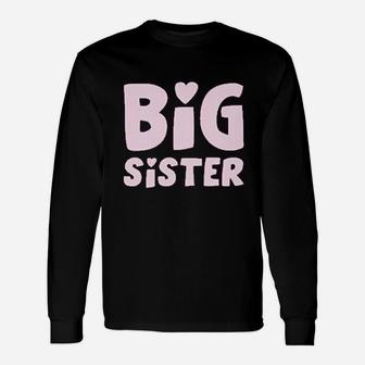 Big Sister Sibling Idea Elder Sister Cute Long Sleeve T-Shirt - Seseable