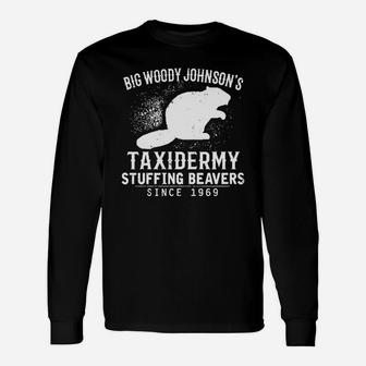 Big Woody Johnsons Stuffing Beavers T-shirt Long Sleeve T-Shirt - Seseable