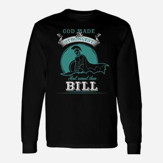 Bill Shirt, Bill Name, Bill Name Shirt Long Sleeve T-Shirt - Seseable