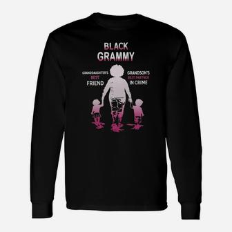 Black Month History Black Grammy Grandchildren Best Friend Love Long Sleeve T-Shirt - Seseable