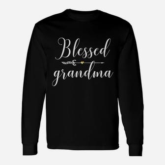 Blessed Grandma For Women Christmas Christmas Long Sleeve T-Shirt - Seseable