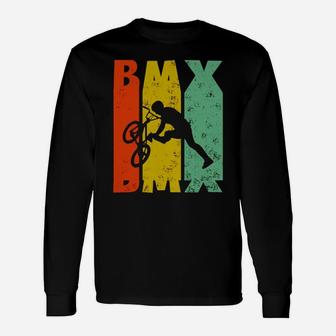 Bmx Tshirt Vintage Retro Mountainbike Cylcing Shirt Black Youth B074gb75xz 1 Long Sleeve T-Shirt - Seseable