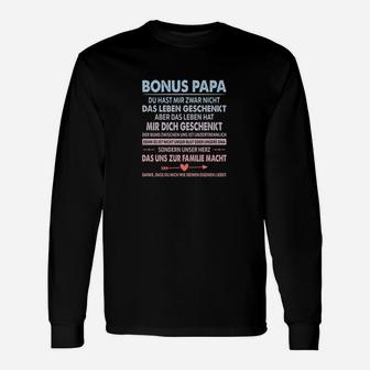 Bonus Papa Dankeschön Langarmshirts, Liebevolle Botschaft - Seseable