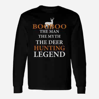Booboo The Man The Myth The Hunting Legend Best For Grandpa Long Sleeve T-Shirt - Seseable