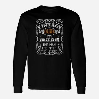 Born In 1962nd Dude Vintage 62ndth Long Sleeve T-Shirt - Seseable