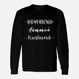 Boyfriend Fiance Husband, best friend christmas gifts, gifts for your best friend, gift for friend Long Sleeve T-Shirt - Seseable