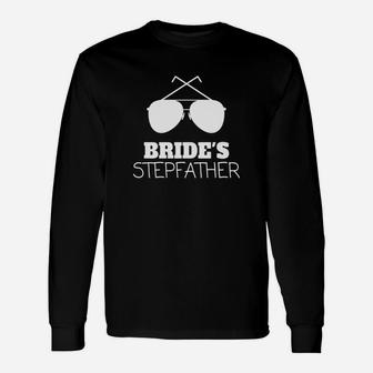 Brides Stepdad Stepfather Of Bride Long Sleeve T-Shirt - Seseable