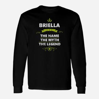 Briella Name Tshirt Guys Ladies Youth Tee Hoodies Sweat Shirt Vneck Names Long Sleeve T-Shirt - Seseable