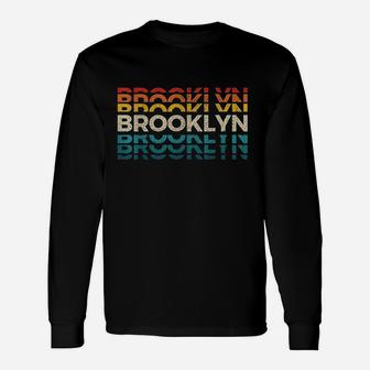Brooklyn New York Ny Vintage Long Sleeve T-Shirt - Seseable
