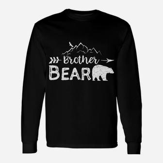 Brother Bear Matching Mama Papa Bear Camping Long Sleeve T-Shirt - Seseable
