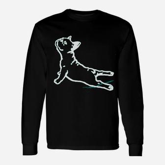 Bull Dog Yoga Workouts Long Sleeve T-Shirt - Seseable