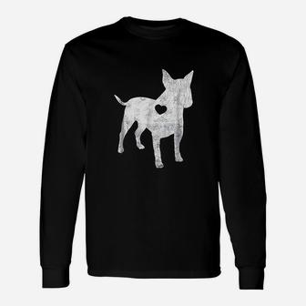 Bull Terrier I Love My Bull Dog Lover Long Sleeve T-Shirt - Seseable