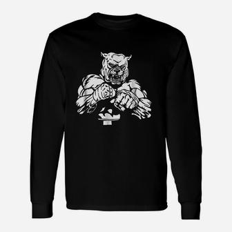 Bulldog Boxing Great For Boxer Sport Fan Lover Long Sleeve T-Shirt - Seseable