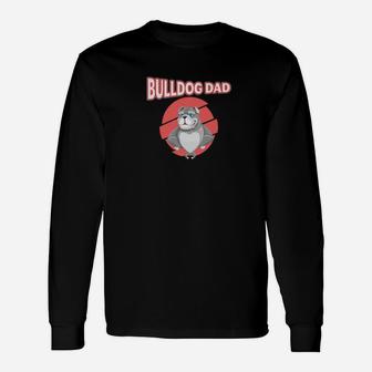 Bulldog Dad Work Out Motivation Premium Long Sleeve T-Shirt - Seseable
