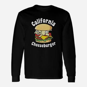 California Cheeseburger Shirt T-shirt Long Sleeve T-Shirt - Seseable