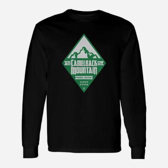 Camelback Mountain Cactus Long Sleeve T-Shirt - Seseable