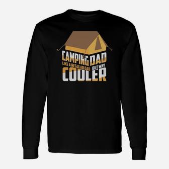 Camping Dad Shirt, Camping Dad Tshirt Long Sleeve T-Shirt - Seseable