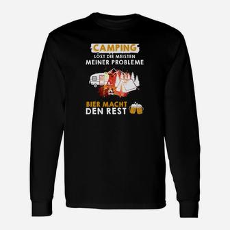 Camping Löst Die Meisten Meiner Probleme Langarmshirts - Seseable