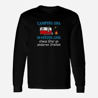 Camping Opa Im Herzen Jung Langarmshirts - Seseable