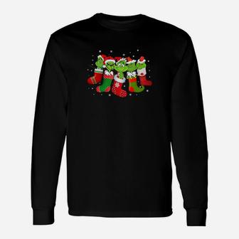 Cartoon-Figur-Weihnachtsliebhaber- Langarmshirts - Seseable