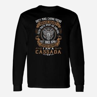 Cassada Last Name, Surname Tshirt Long Sleeve T-Shirt - Seseable