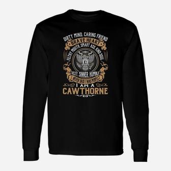 Cawthorne Last Name, Surname Tshirt Long Sleeve T-Shirt - Seseable