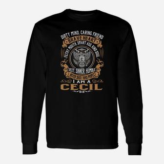 Cecil Last Name, Surname Tshirt Long Sleeve T-Shirt - Seseable