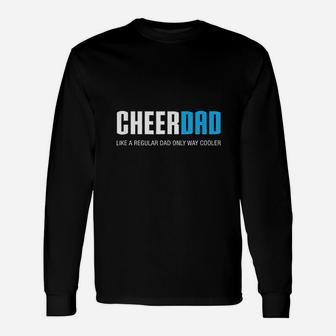 Cheer Dad Cute Fathers Day Cheerleading Long Sleeve T-Shirt - Seseable