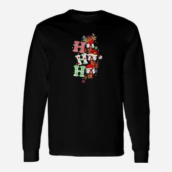 Chicken Hohoho For Christmas Long Sleeve T-Shirt - Seseable
