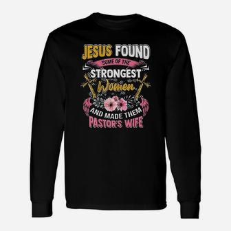 Christian Appreciation Pastors Wife Long Sleeve T-Shirt - Seseable