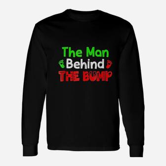 Christmas Bump Expecting Dad To Be Wife Long Sleeve T-Shirt - Seseable