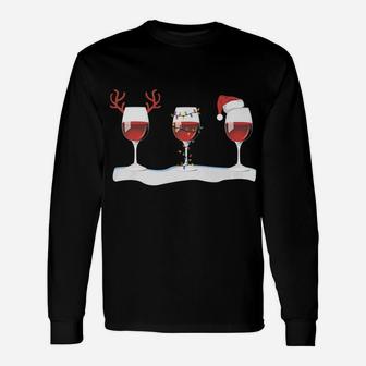 Christmas Winter Wine Wonderland Long Sleeve T-Shirt - Seseable