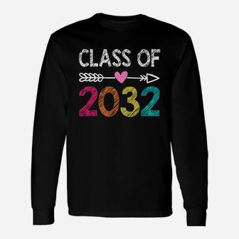 Class Of 2032 Prek Graduate Preschool Graduation Long Sleeve T-Shirt - Seseable