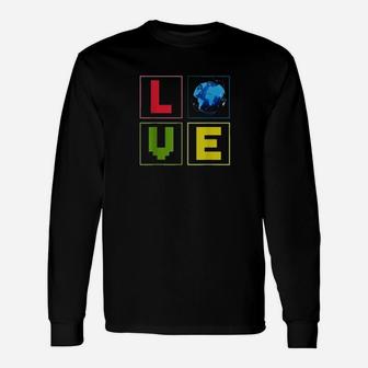 Climate Change Nature Lover Valentines Day Earth Day Long Sleeve T-Shirt - Seseable