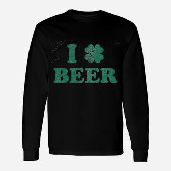 I Clover Beer St Saint Patricks Day Drinking Long Sleeve T-Shirt - Seseable