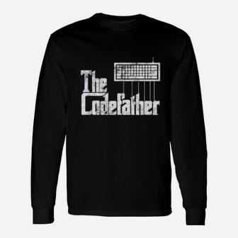 Codefather Programmer, dad birthday gifts Long Sleeve T-Shirt - Seseable