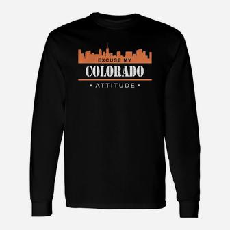 Colorado Shirts, Excuse My Colorado Attitude T-shirt Colorado Tshirt,colorado Tshirts,colorado Shirt,colorado Shirts,excuse My Colorado Attitude T-shirt, Colorado Hoodie Vneck Long Sleeve T-Shirt - Seseable