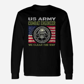 Combat Engineer For Us Army Veteran Long Sleeve T-Shirt - Seseable