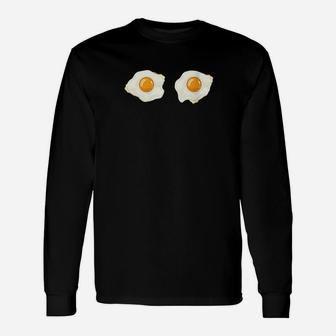 Cool Fried Egg Bob Lazy Diy Halloween Costume Long Sleeve T-Shirt - Seseable