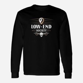 Cool Low End Society Bassist Bass Guitar T-shirt Long Sleeve T-Shirt - Seseable