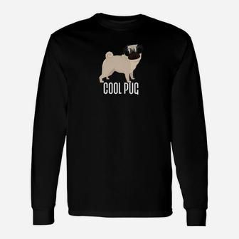 Cool Pug Dad Mom Dog Great Long Sleeve T-Shirt - Seseable