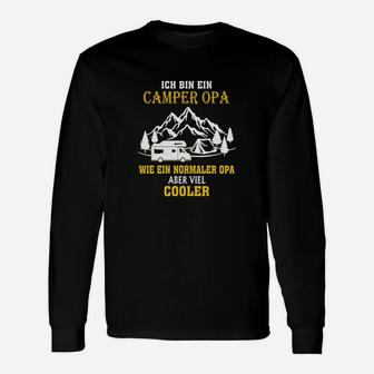 Cooler Camper Opa Langarmshirts, Motiv mit Wohnmobil & Spruch - Seseable