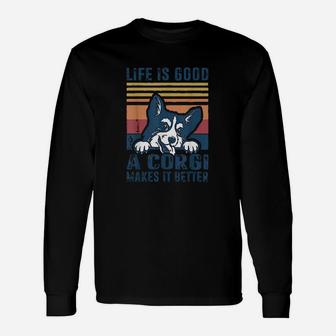 Corgi Dog For Corgi Lovers Men Women Corgi Long Sleeve T-Shirt - Seseable