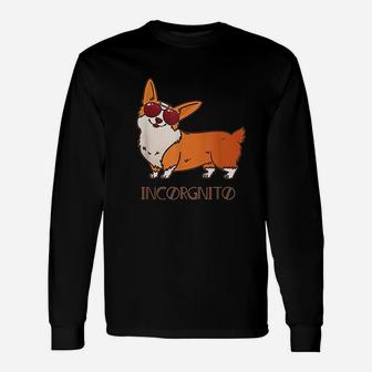 Corgi Incorgnito Dog Pun Cute Pet Long Sleeve T-Shirt - Seseable