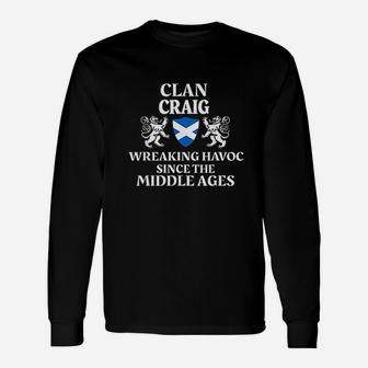 Craig Scottish Clan Scotland Long Sleeve T-Shirt - Seseable