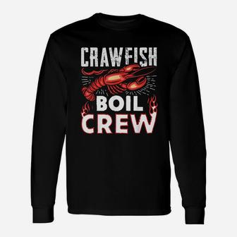 Crawfish Boil Crew Crawfish Lover Long Sleeve T-Shirt - Seseable